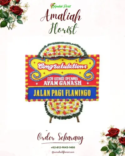 Bunga Papan Congratulation di Teluk Pucung